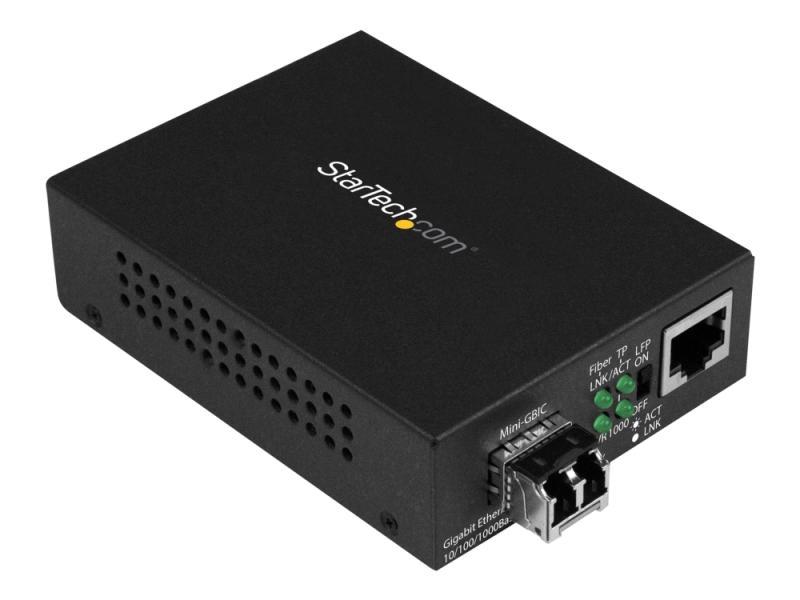 Startech.Com Multimode (Mm) Lc Fiber Media Converter For 10/100/1000 Network - 550M - Gigabit Ethernet - 850Nm - With Sfp Transceiver (Mcm1110mmlc) -
