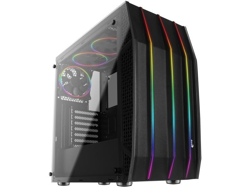 Aerocool Klaw, Midi Tower, Pc, Sort, Atx, Micro Atx, Mini-Itx, Acrylonitrilbutadienstyren, Spcc, Spil