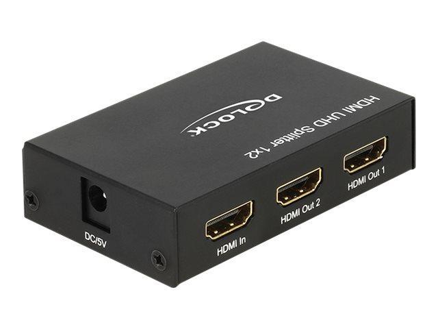 Delock Hdmi Uhd Splitter 1 X Hdmi In > 2 X Hdmi Out 4K - Video-/Audiosplitter - 2 X Hdmi - Desktop