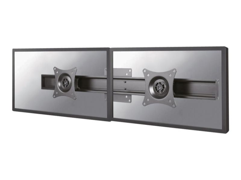 Neomounts Fpma-Cb200 - Komponenter Til Montering (Tværstang) - Fuld Bevægelse - For 2 Lcd Displays - Sort - Skærmstørrelse: 10"-27"