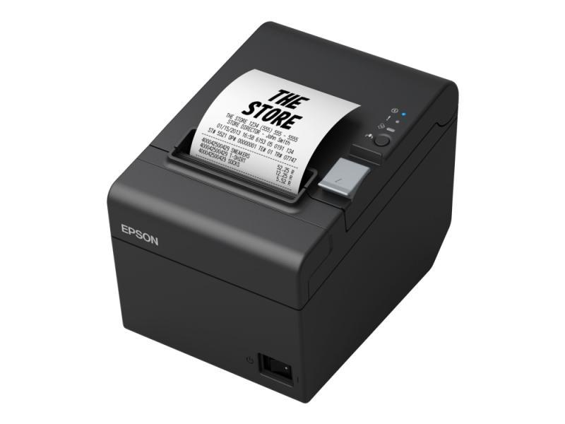Epson Tm T20iii - Kvitteringsprinter - Termisk Linje - Rulle (7,95 Cm) - 203 X 203 Dpi - Op Til 250 Mm/Sek. - Lan - Skærer - Sort