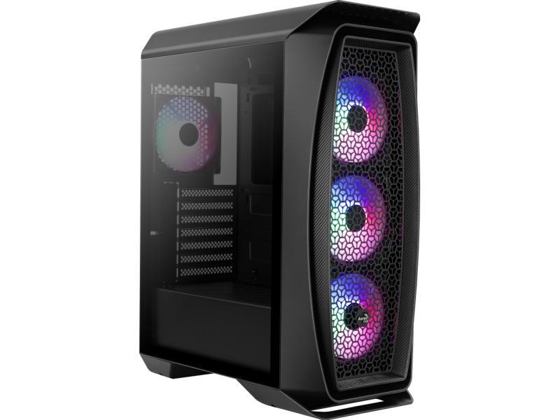 Aerocool Aero One Frost, Tower, Pc, Sort, Atx, Micro Atx, Mini-Itx, Acrylonitrilbutadienstyren, Spcc, Blå, Grøn, Rød