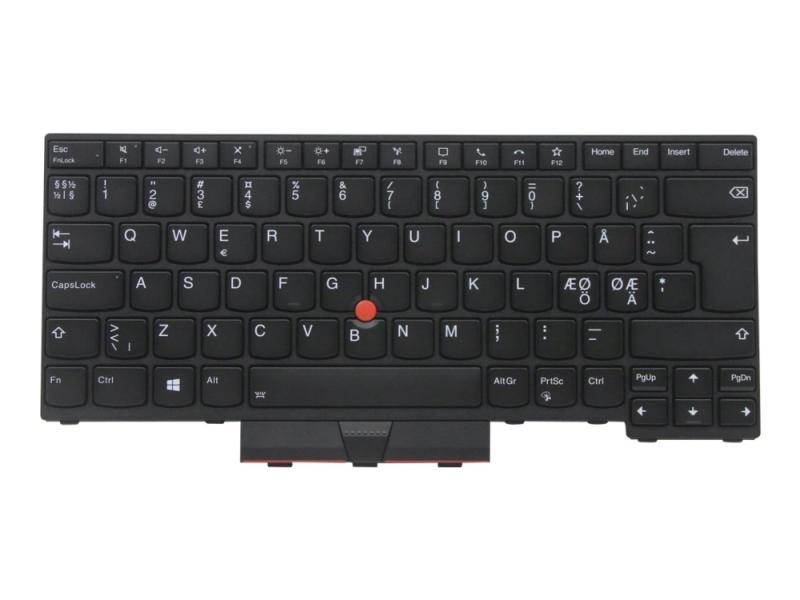 Sunrex - Notebooks Udskiftningstastatur - Med Trackpoint, Ultranav - Bagbelyst - Nordisk - For Thinkpad L14 Gen 1 20U1, 20U2, 20U5, 20U6