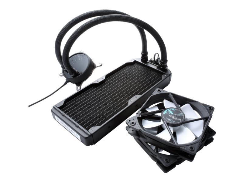Fractal Design Celsius S24 Blackout - Processors Flydende Kølesystem - (For: Lga1156, Am2, Am2+, Lga1366, Am3, Lga1155, Am3+, Lga2011, Fm1, Fm2, Lga1