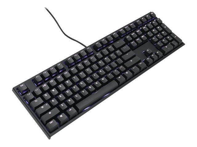 Ducky One 2 - Tastatur - Bagbelyst - Usb-C - Tysk - Tastkontakt: Cherry Mx Red