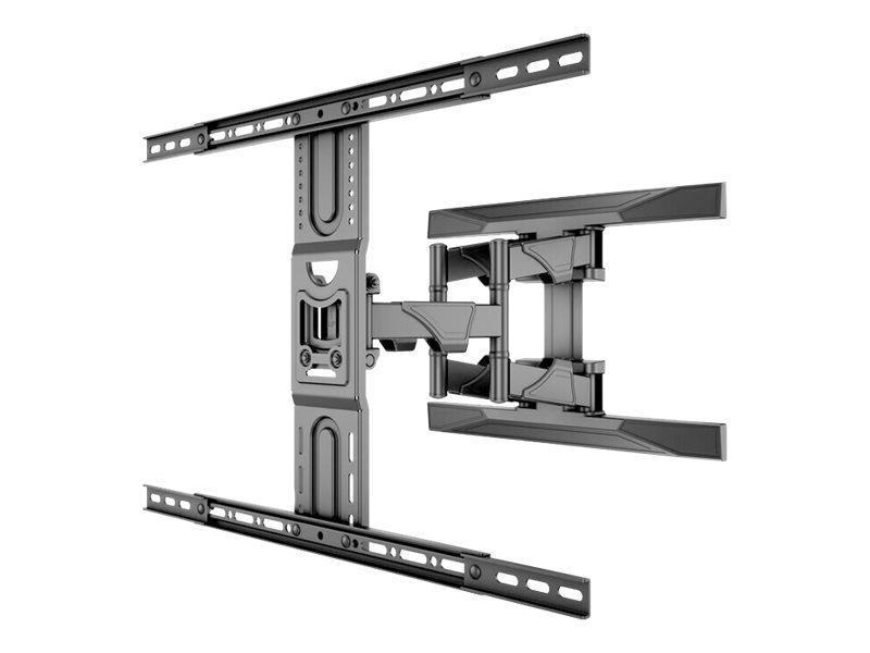 Multibrackets M Vesa Flexarm L Full Motion Dual - Beslag - Fuldbevægelses Justerbar Arm - For Lcd Display - Sort - Skærmstørrelse: 45"-75" - Vægmonte