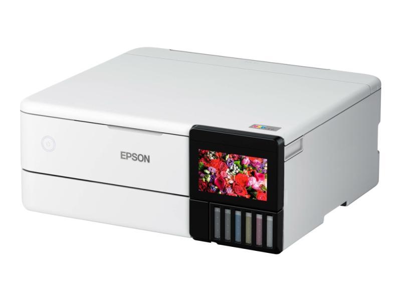 Epson Ecotank L8160 - Multifunktionsprinter - Farve - Blækprinter - A4/Letter (Medie) - Op Til 16 Spm (Udskriver) - 100 Ark - Usb, Lan, Usb Vært, Wi-