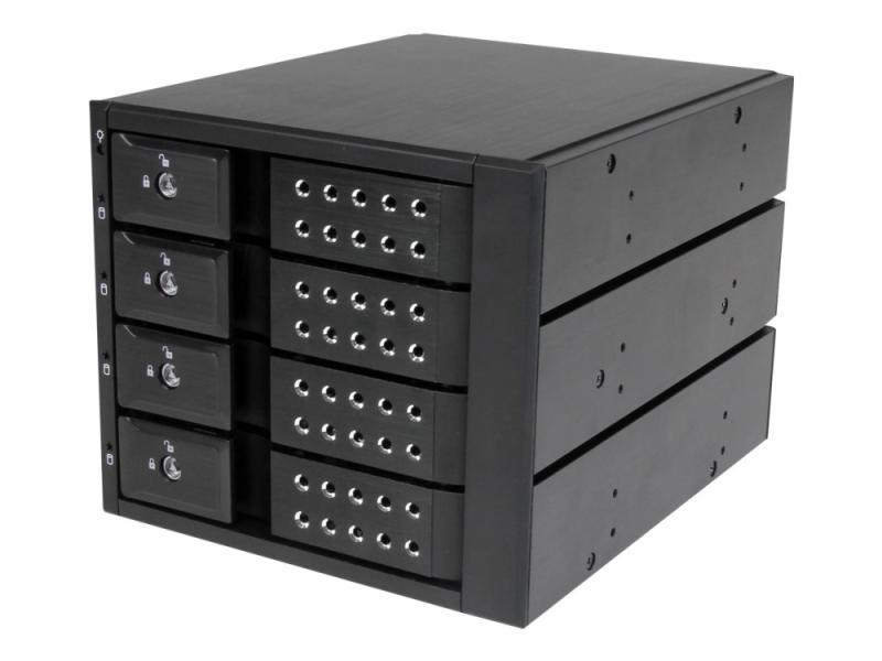 Startech.Com 4-Bay Mobile Rack Backplane - Trayless Hot Swap Mobile Rack Backplane For 3.5In Sas Ii/Sata Iii - 6 Gbps Hdd (Hsb4satsasba) - Lagrings M