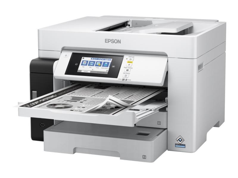 Epson Ecotank Pro Et-M16680 - Multifunktionsprinter - S/H - Blækprinter - A3 (Medie) - Op Til 25 Spm (Udskriver) - 550 Ark - Usb 2.0, Lan, Wi-Fi(Ac),