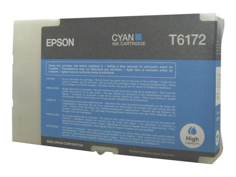 Epson T6172 - 100 Ml - Høj Kapacitet - Cyan - Original - Blækpatron - For B 500Dn, 510Dn