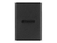 Transcend Esd270c - Ssd - 1 Tb - Ekstern (Bærbar) - Usb 3.1 Gen 2 - 256-Bit Aes - Sort