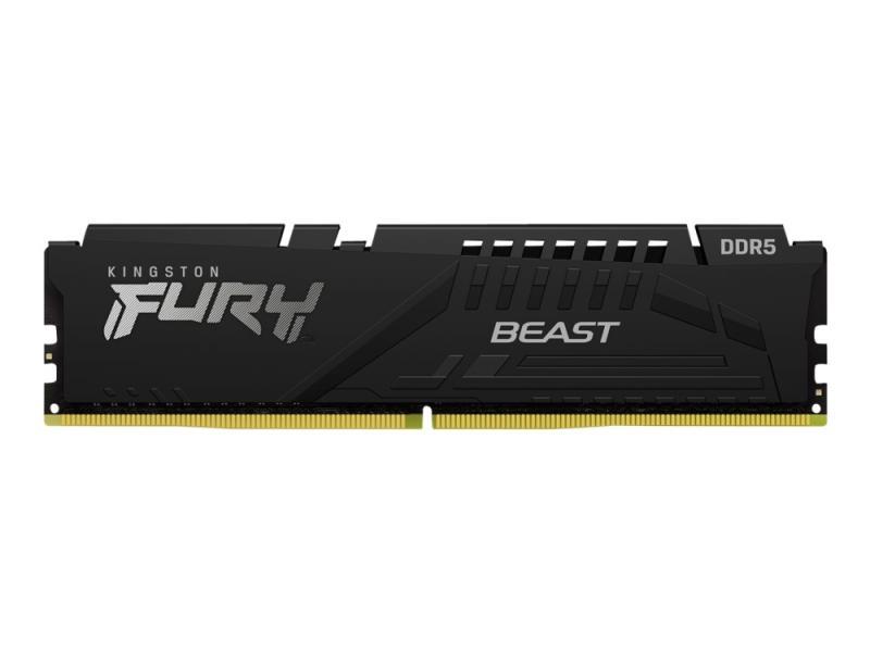 Kingston Fury Beast - Ddr5 - Modul - 32 Gb - Dimm 288-Pin - 4800 Mhz / Pc5-38400 - Cl38 - 1.1 V - Ikke Bufferet - On-Die Ecc