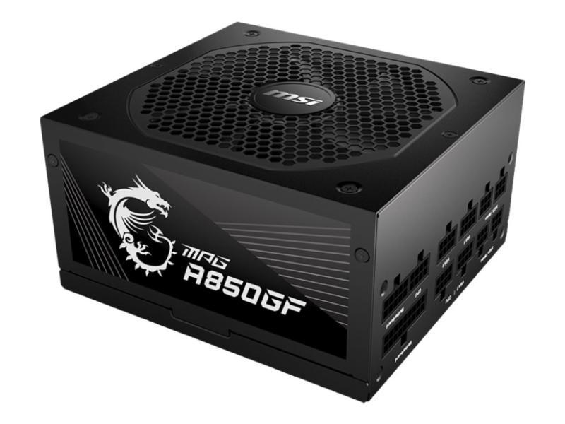 Msi Mpg A850gf - Strømforsyning (Intern) - Atx12v / Eps12v - 80 Plus Gold - Ac 100-240 V - 850 Watt - Aktiv Pfc