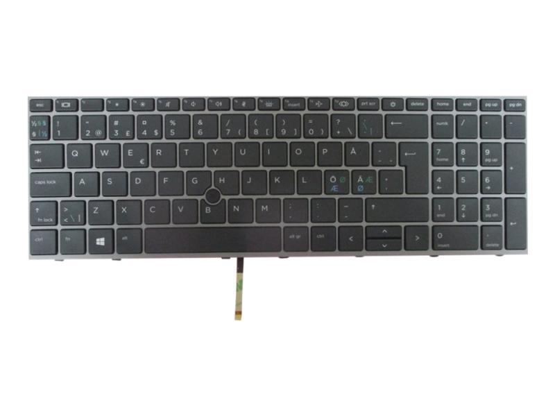 Hp - Notebooks Udskiftningstastatur - Med Pegepind, Clickpad - Bagbelyst - Hollandsk - For Zbook Fury 15 G7 Mobile Workstation, 15 G8 Mobile Workstat