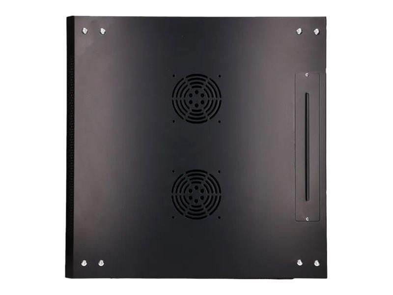 Extralink Rack Kabinet 600x600 mm - Vægmonterbar - Sort 9U