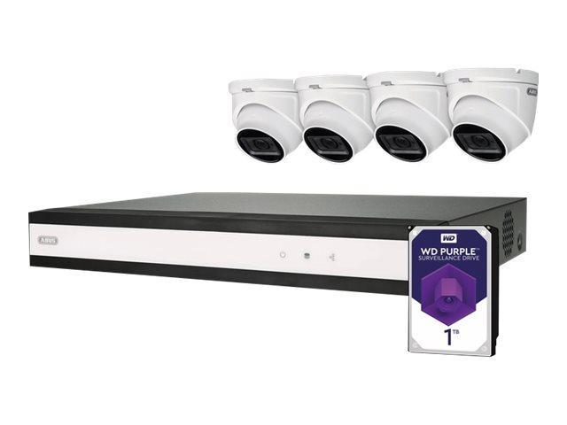 Abus Tvvr33842d - Dvr + Kamera(Er) - Trådet (Lan 10/100) - 8 Kanaler - 1 X 1 Tb - 4 Kamera(Er) - Dome