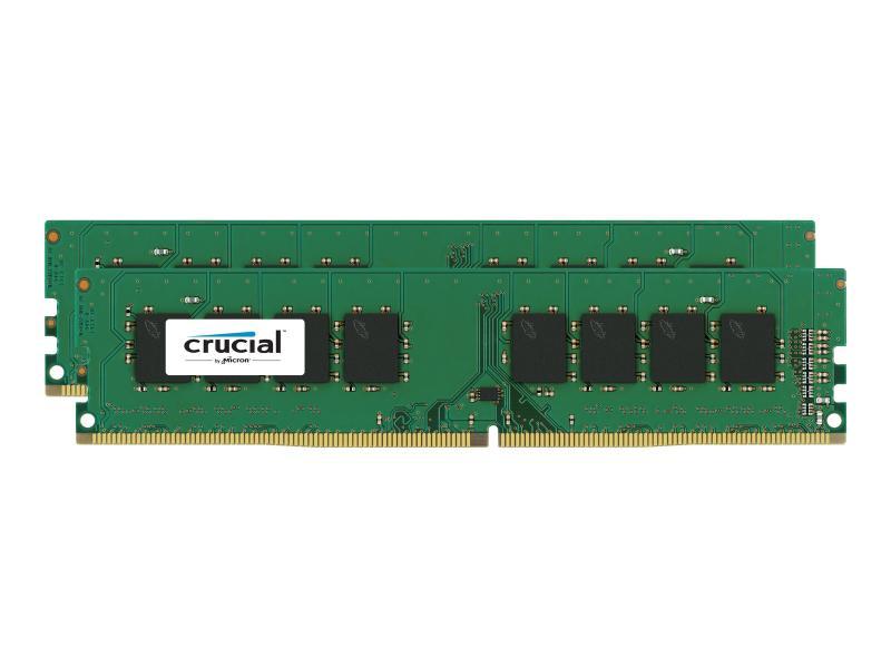 Crucial - Ddr4 - Sæt - 32 Gb: 2 X 16 Gb - Dimm 288-Pin - 2400 Mhz / Pc4-19200 - Cl17 - 1.2 V - Ikke Bufferet - Ikke-Ecc