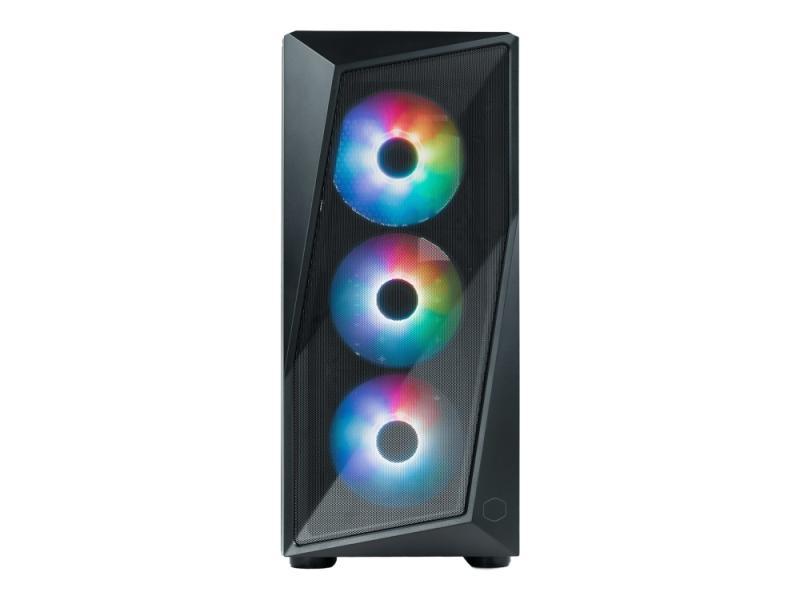 Cooler Master Cmp 520 - Mid Tower - Atx - Sidepanel Med Vindue (Hærdet Glas) - Ingen Strømforsyning (Atx) - Sort - Usb/Lyd