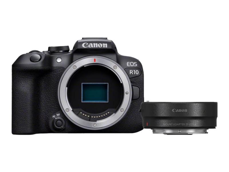 Canon Eos R10 - Digitalkamera - Spejlløst - 24.2 Mp - Aps-C - 4K / 60 Fps - Kun Kamerahus - Wi-Fi, Bluetooth