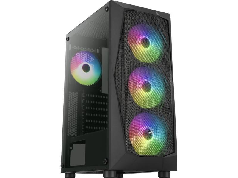 Aerocool Falcon V1 Mdi-Tower, Akrylglas - Schwarz