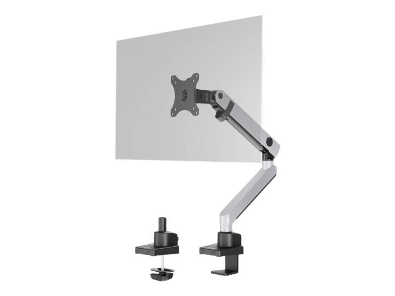 Durable Select Plus - Monteringssæt (Drejelig Arm, Klemme, Bolt-Igennemmontering) - For Lcd Display - Plastik, Aluminium, Stål - Sølv - Skærmstørrels