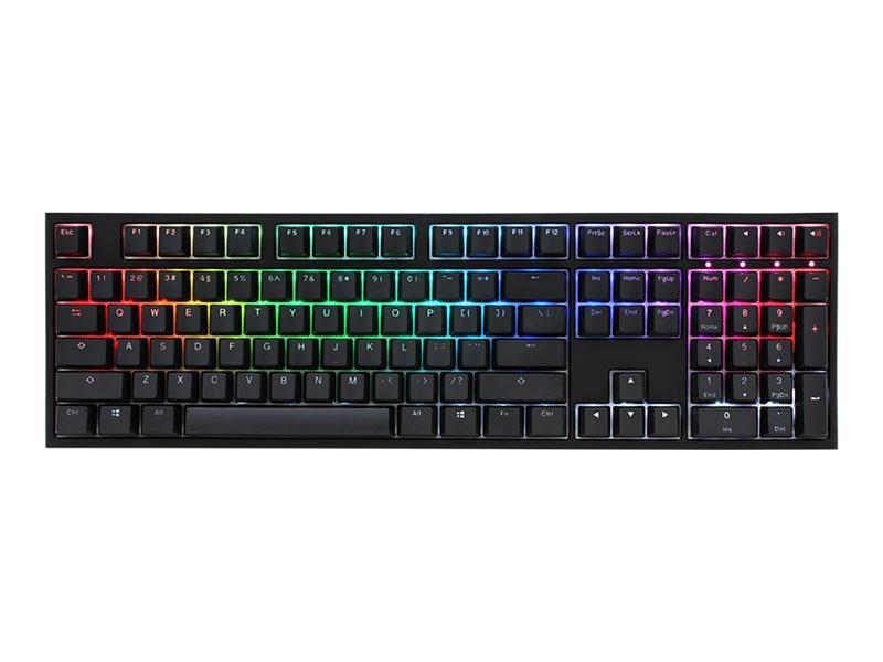 Ducky One 2 Backlit Pbt Gaming Tastatur, Mx-Speed-Silver, Rgb Led - Schwarz (Us)