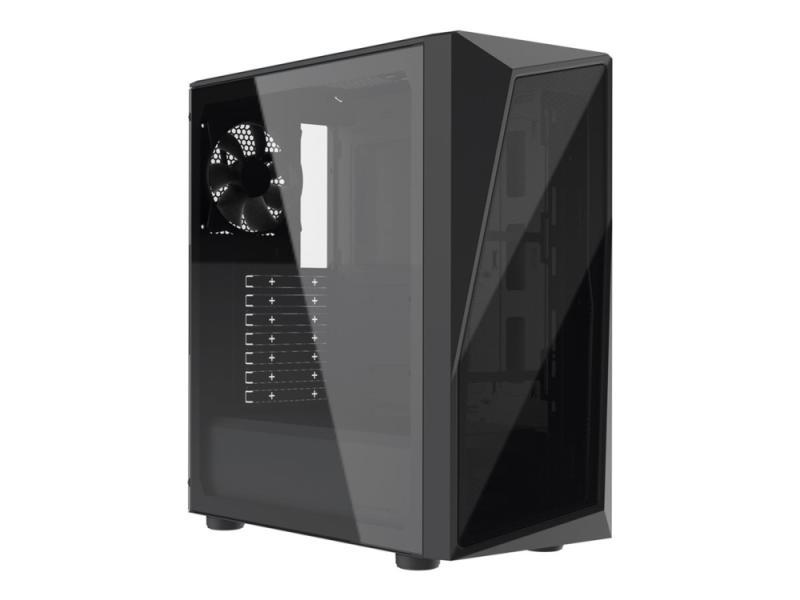 Cooler Master Cmp 520L - Mid Tower - Atx - Sidepanel Med Vindue (Hærdet Glas) - Ingen Strømforsyning (Atx) - Sort - Usb/Lyd