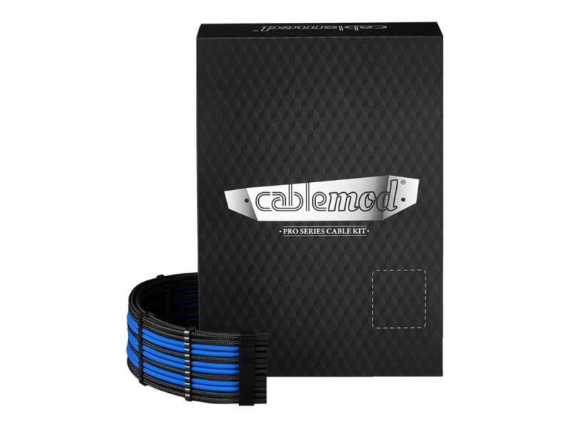Cablemod C-Series Pro Modmesh Rm Black Label, Rmi & Rmx - Strømkabelpakke - Sort, Blå