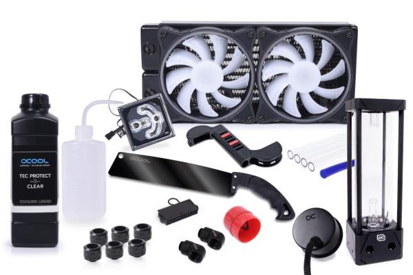 Alphacool 11992, Vandblok, 12 Cm, Sort, Transparent