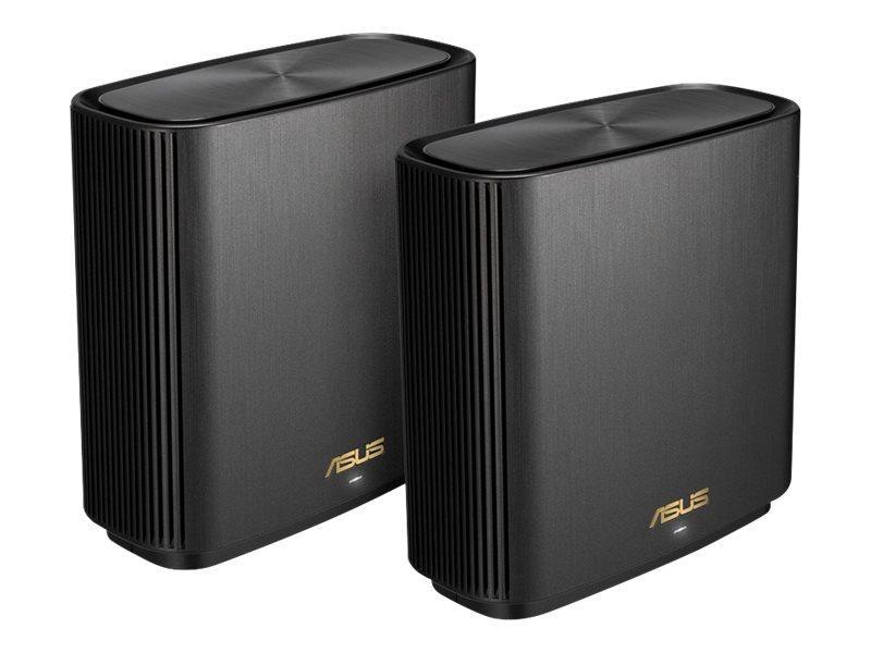 Asus Zenwifi Ax (Xt8) V2 - Wi-Fi-System - (2 Routere) - Op Til 5500 Sq.Ft - Mesh 1Gbe, 2.5Gbe - Wi-Fi 6 - Tri-Band