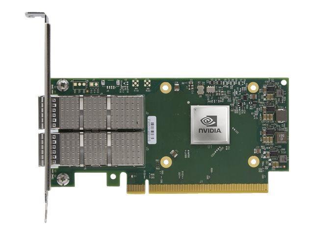 Nvidia Connectx-6 Dx En - Crypto Disabled - Netværksadapter - Pcie 4.0 X16 - 100 Gigabit Qsfp56 X 2