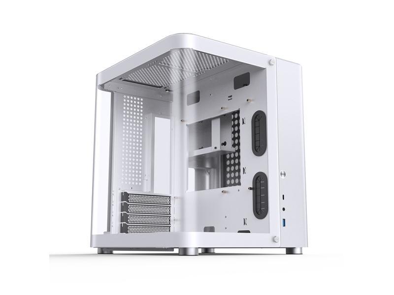 Jonsbo Tk-1 2.0, Mini Tower, Pc, Hvid, Itx, Micro Atx, Stål, Hærdet Glas, Spil