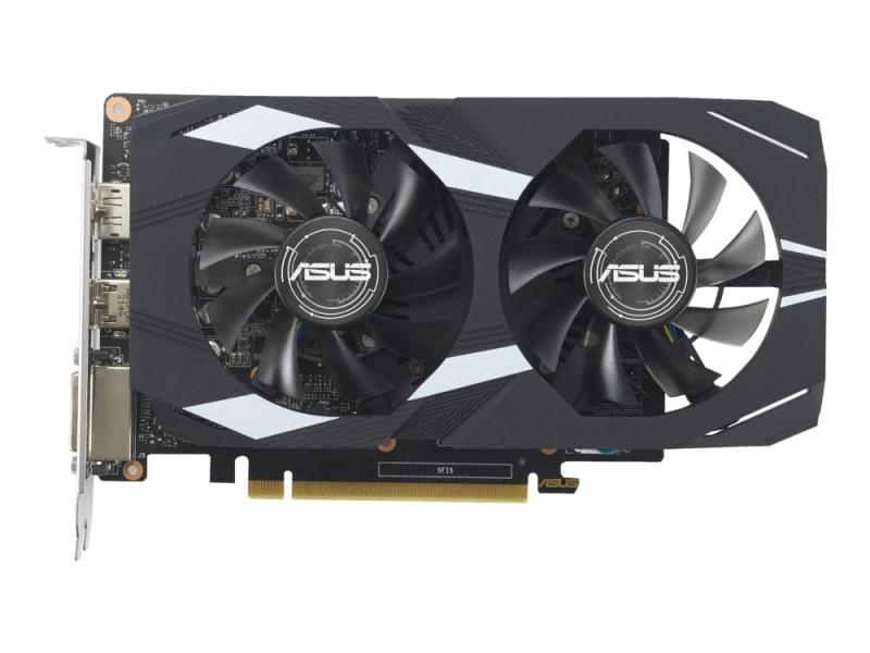 Asus Dual Geforce Gtx 1650 4Gb Evo - Oc Edition - Grafikkort - Gf Gtx 1650 - 4 Gb Gddr6 - Pcie 3.0 - Dvi, Hdmi, Displayport - Boks