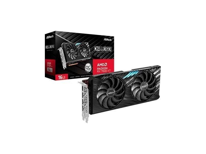 Asrock Challenger Radeon Rx 7800 Xt, Radeon Rx 7800 Xt, 16 Gb, Gddr6, 256 Bit, 7680 X 4320 Pixel, Pci Express X16 4.0