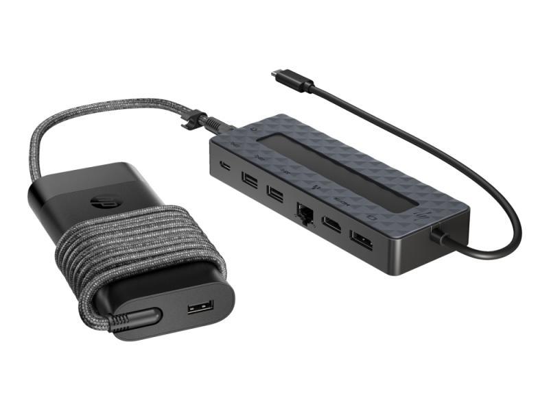 Hp Universal - Dockingstation - Usb-C - Hdmi, Dp - 10Mb Lan - Med Laptop Charger