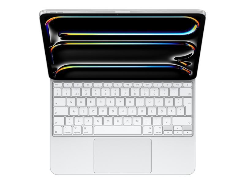 Apple Magic Keyboard - Tastatur Og Folio-Kasse - Med Trackpad - Bagbelyst - Apple Smart Connector - Svensk - Hvid