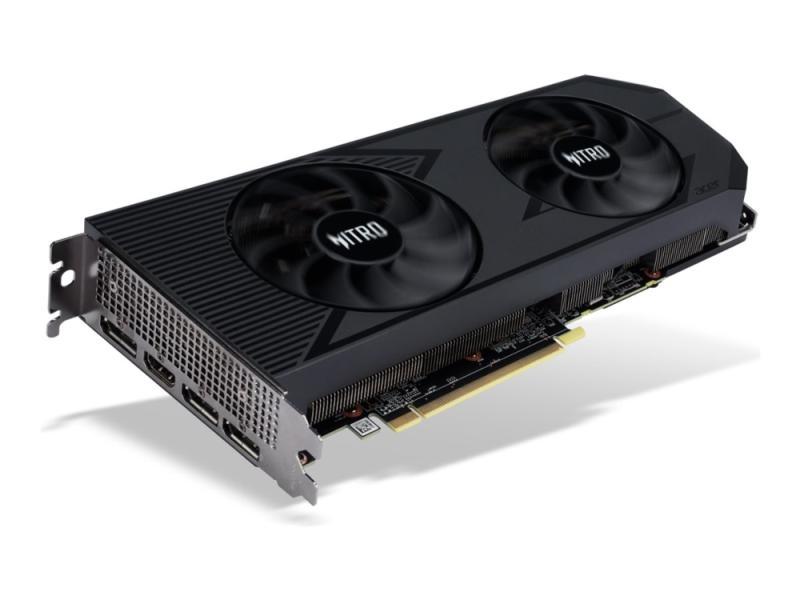 Acer Nitro Radeon Rx 7600 Xt Oc - Oc Edition - Grafikkort - Radeon Rx 7600 Xt - 16 Gb Gddr6 - Pcie 4.0 X8 - Hdmi, 3 X Displayport - Sort