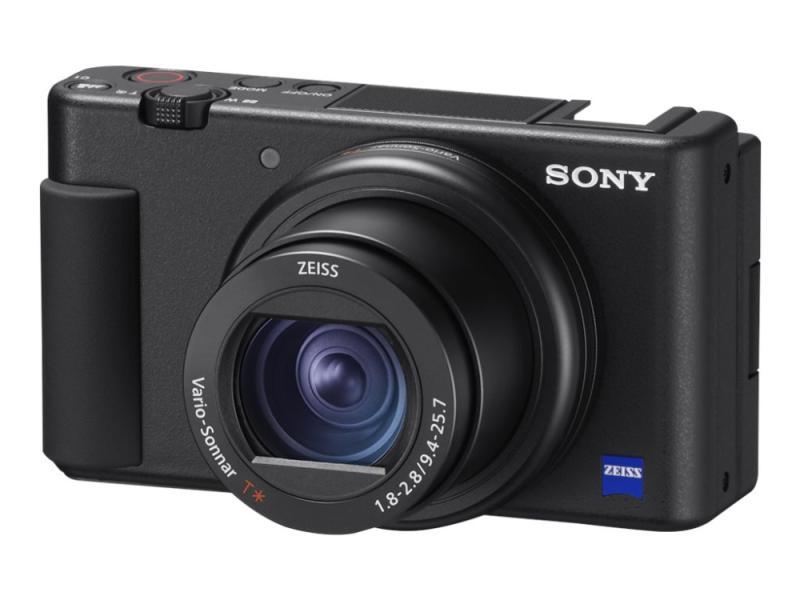 Sony Zv-1 - Digitalkamera - Kompakt - 20.1 Mp - 4K / 30 Fps - 2.7X Optisk Zoom - Zeiss - Wireless Lan - Sort