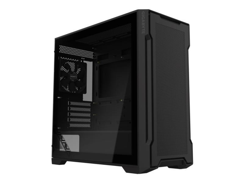 Gigabyte C102 Glass - Mid Tower - Mini Itx - Sidepanel Med Vindue (Hærdet Glas) - Ingen Strømforsyning (Atx) - Sort - Usb/Lyd