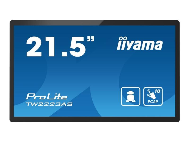 Iiyama Prolite Tw2223as-B2 - Android Pc - Berøringspanel Pc 1 Rk3399 Op Til - Ram 4 Gb - Ssd - Emmc 32 Gb - Cortex-A72 + A53 - Gigabit Ethernet, Blue