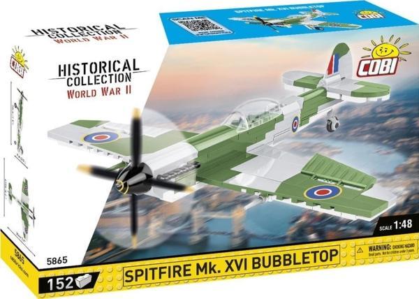 Cobi 5865 WWII Spitfire Mk. XVI - Britisk Jagerfly 152 Klodser