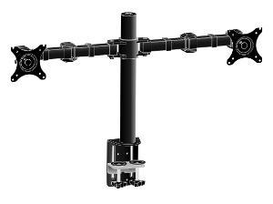 Iiyama Ds1002c-B1 - Monteringssæt - Justerbar Arm - For 2 Skærme - Sort - Skærmstørrelse: 10"-30" - Skrivebordsmonterbar - For Prolite E2783qsu-B1, X