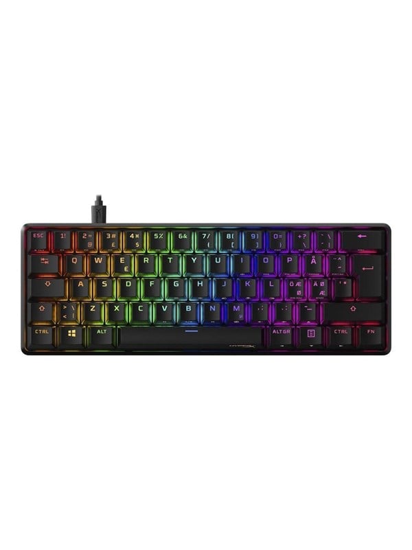 HyperX Alloy Origins 60 - Rød - Gaming Tastatur - Nordisk