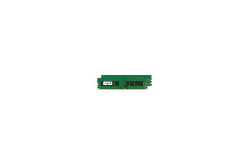 Crucial - 16GB: 2x8GB - DDR4 - 2400MHz - DIMM 288-PIN - Ikke-ECC - CL17