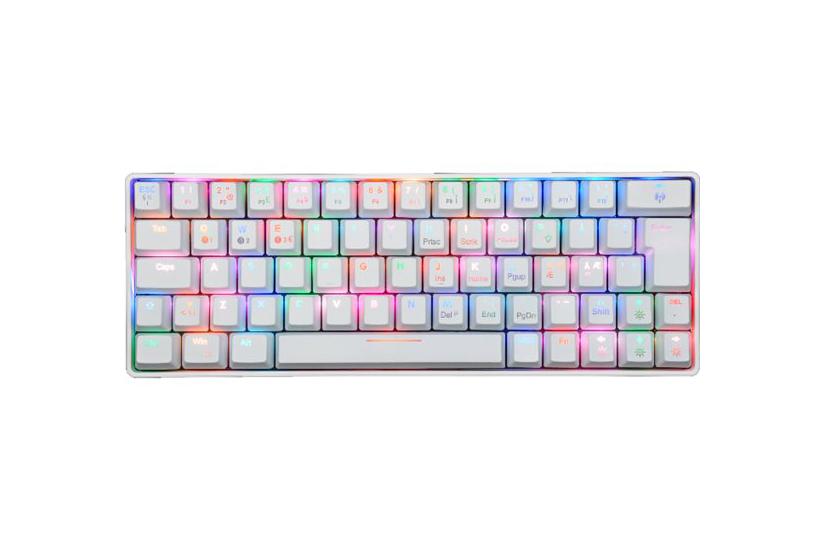 Fourze GK60 - tastatur - Nordisk - hvid Indgangsudstyr