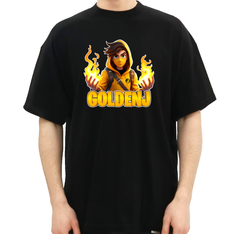 GoldenJ Flamme T-shirt - Gør Dit Look Legendarisk!