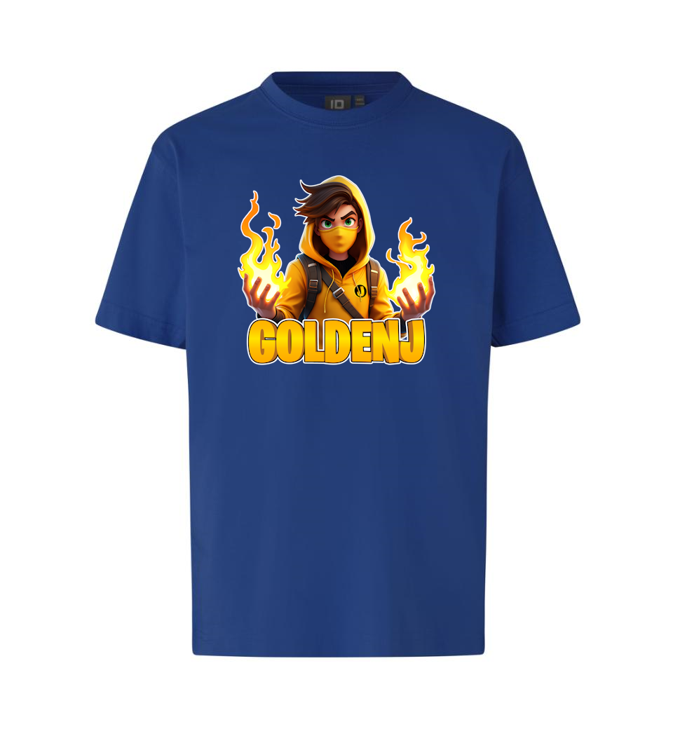 GoldenJ Flamme Tee - Blå | 12-14