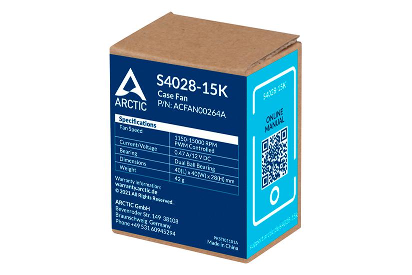 ARCTIC 40x28mm DC Fan for server application 15000RPM