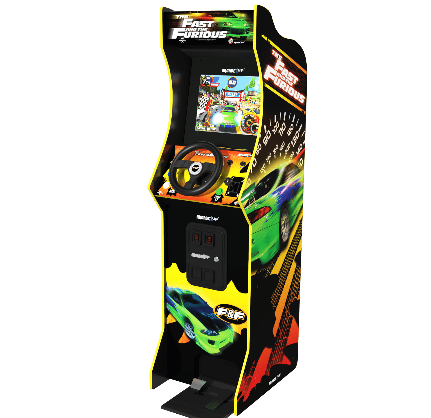 ARCADE 1 UP FAST AND FURIOUS RACING ARCADE MACHINE
