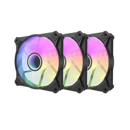 Computer blæser sæt Darkflash INF8 ARGB, 3i1 120x120 (sort)